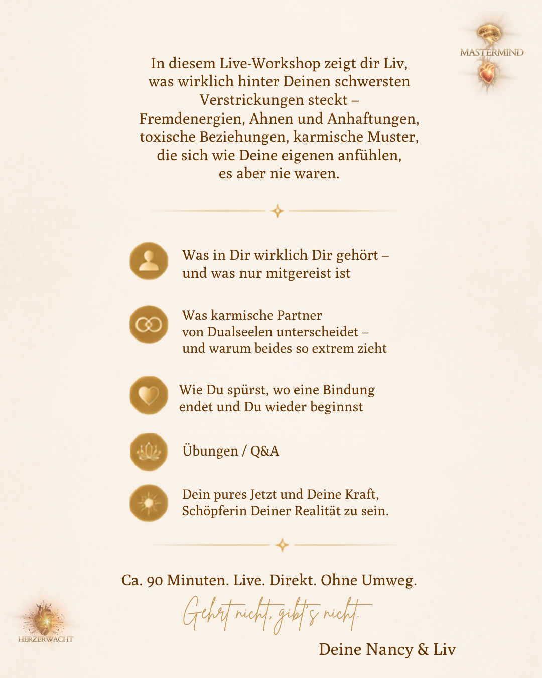 Themen der Mastermind Entkoppelt