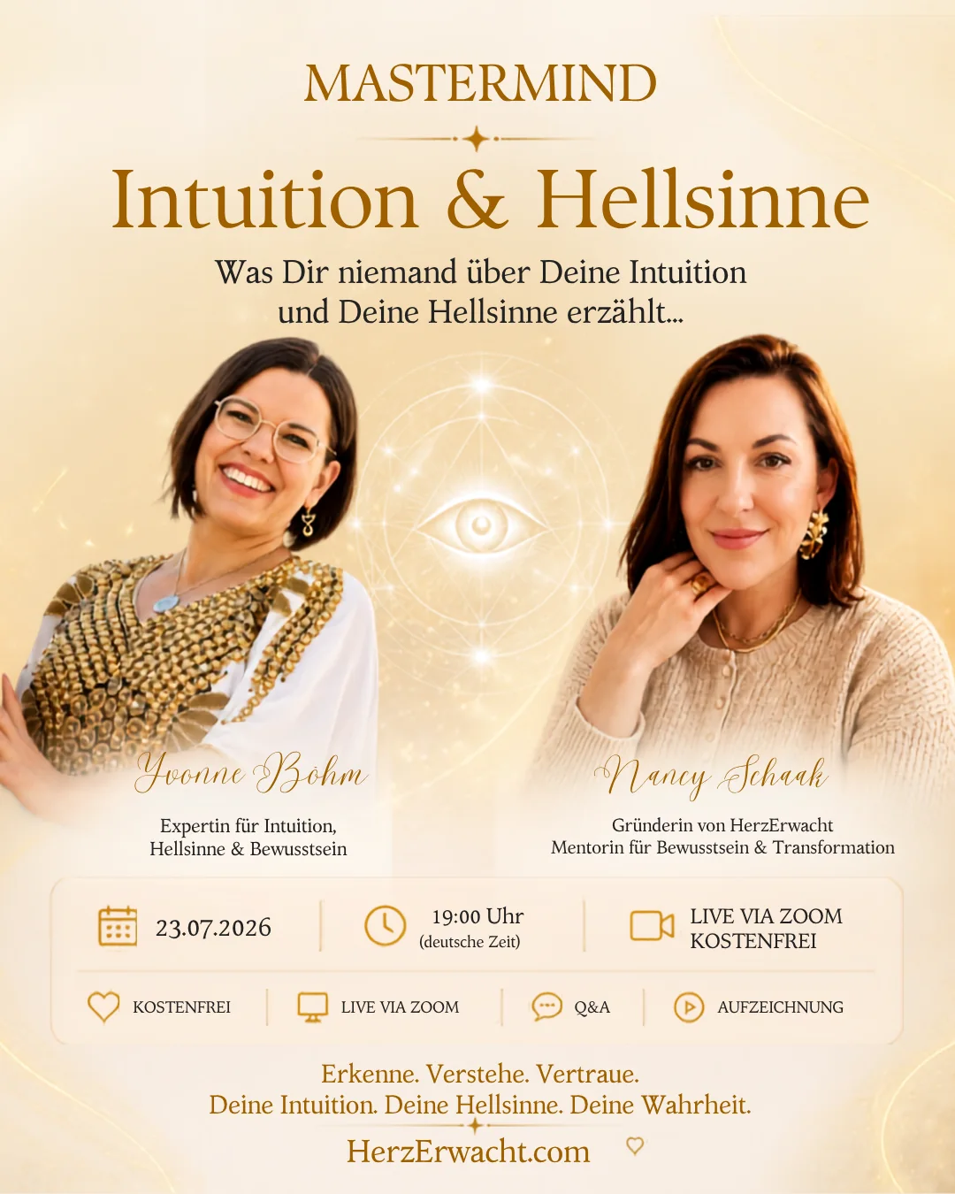 Mastermind Intuition und Hellsinne mit Yvonne Böhm und Nancy Schaak